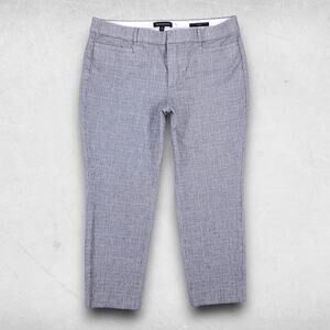 Banana Republic Pants Women 12 Plaid Sloan Slim Fit Zipper Dark Academia Preppy